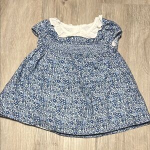 Blue Floral Kids Dress